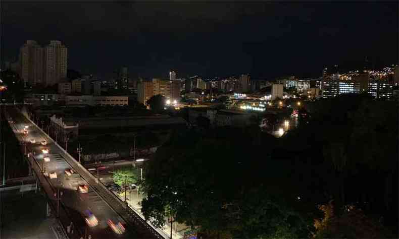rea sem energia na regio do Viaduto Santa Tereza, em Belo Horizonte(foto: Fred Bottrel/EM/DA Press)