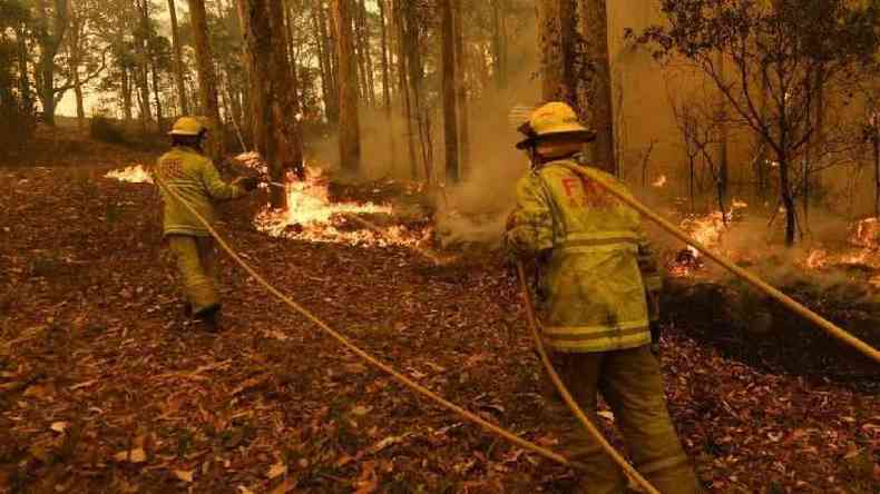 No final de 2019 e no início deste ano, a Austrália passou por uma onda de calor extrema que causou milhares de incêndios florestais(foto: Getty Images)