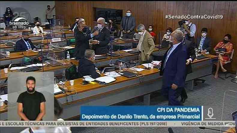 Jorginho Mello e Renan Calheiros batem boca na CPI da COVID