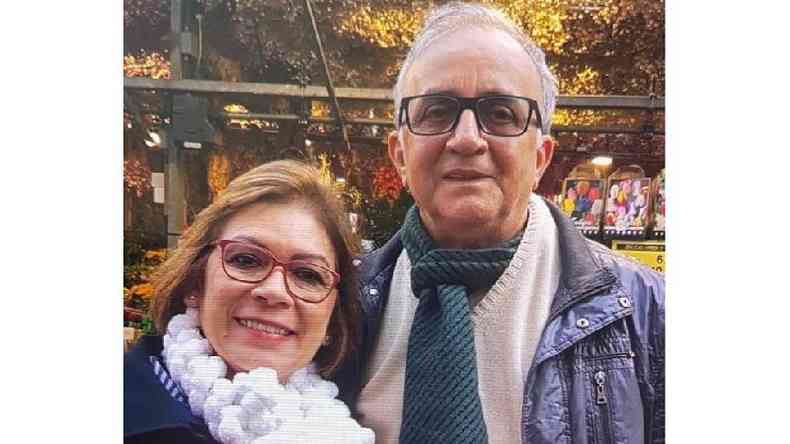 Maria Auxiliadora e o marido, Paulo Jorge Lima: casal sofreu com falta de oxignio em Manaus(foto: Arquivo pessoal)