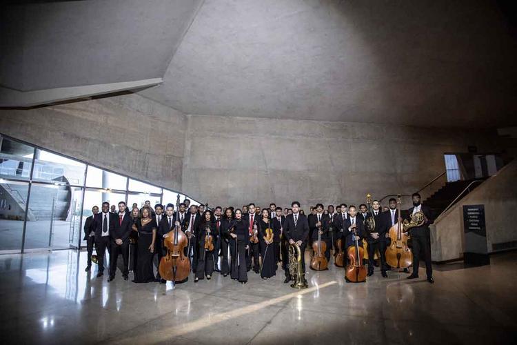 Msicos da Orquestra Sinfnica Jovem do Rio de Janeiro