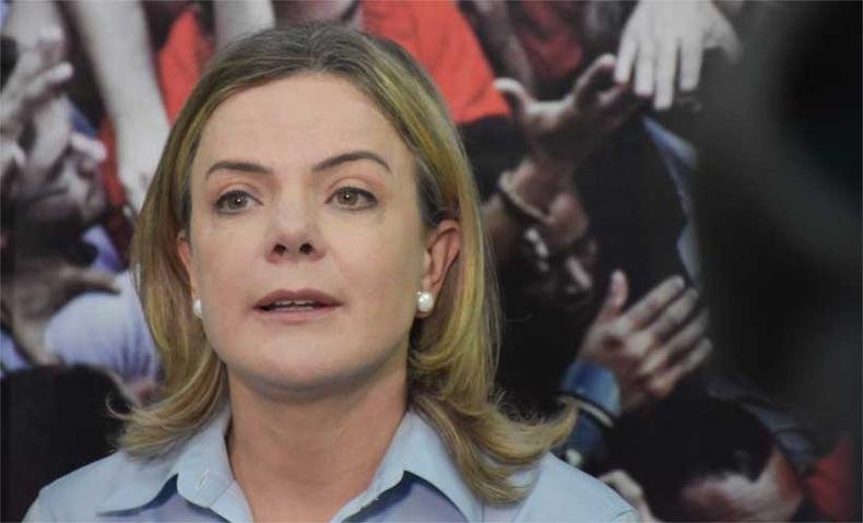 Gleisi Hoffmann(foto: ROBERTO CASIMIRO/FOTOARENA/ESTAD�O CONTE�DO )