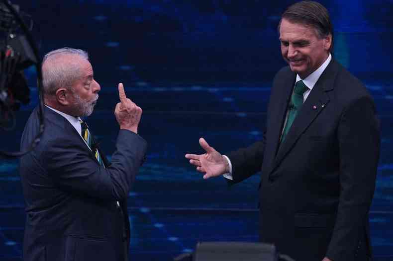 Lula aponta o dedo e Bolsonaro estende mo em debate na Band