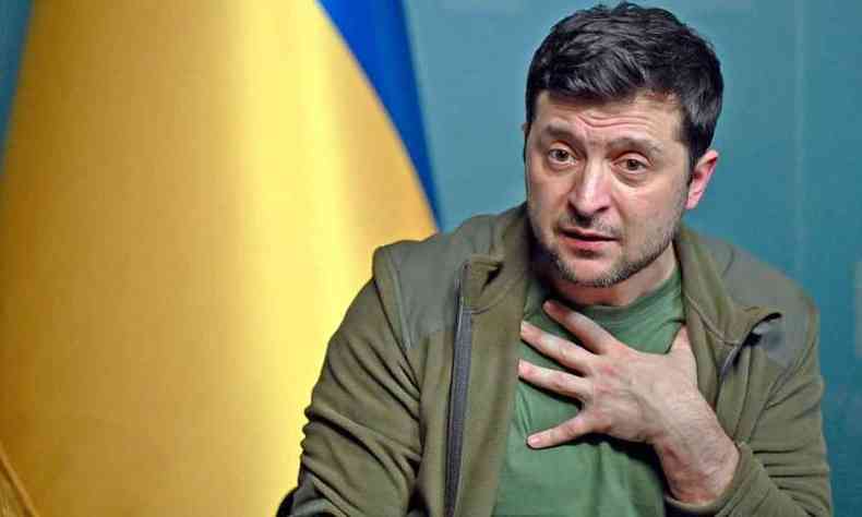 Zelensky, presidente da Ucrnia