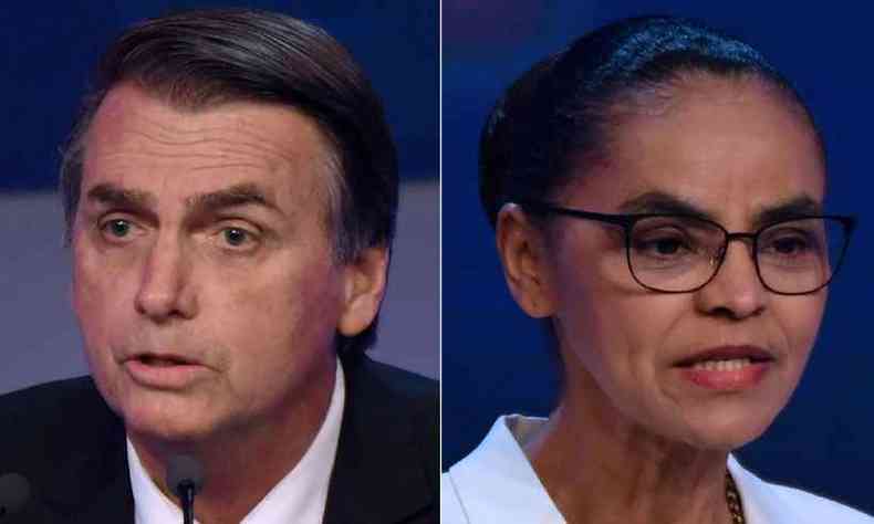 Candidatos  Presidncia da Repblica, Bolsonaro e Marina tm nmero de urna muito prximos,. Facebook est bloqueando comentrios que induzam eleitor a erro(foto: AFP/Nelson Almeida)