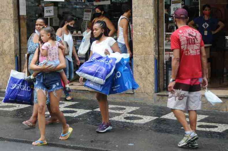 Vendas no varejo de BH crescem 25% na semana do Natal (foto: Juarez Rodrigues/EM/D.A Press)