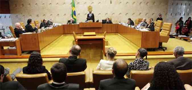 O Supremo deve realizar sesses extras nas segundas-feiras para agilizar a anlise(foto: Carlos Humberto/SCO/STF )