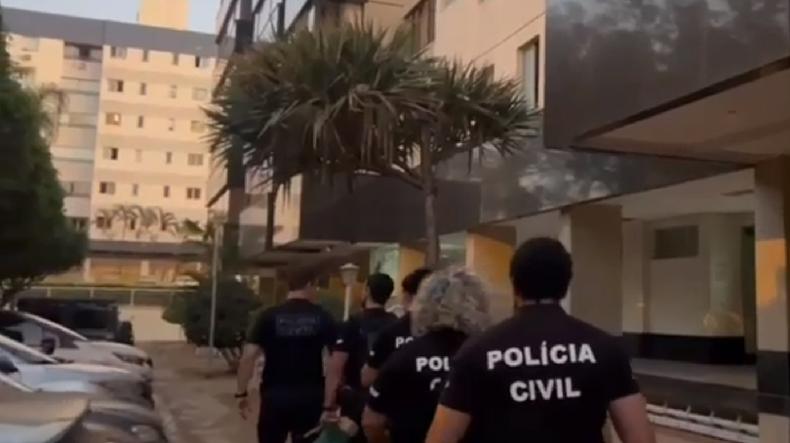 Polcia civil em operao no Distrito Federal 
