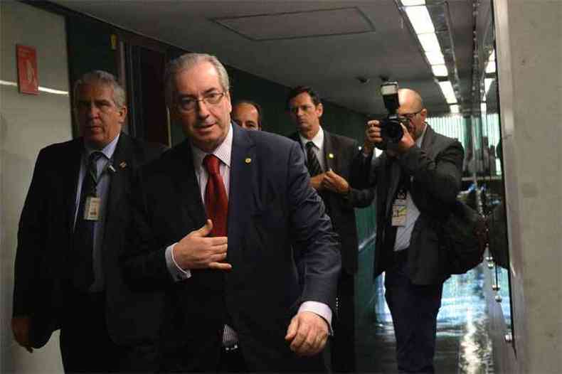 Eduardo Cunha  acusado de corrupo no esquema de pagamento de propinas em contratos da Petrobras(foto: Jos Cruz/Agncia Brasil)