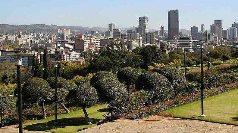 Vista da cidade de Pretoria, capital poltica da frica do Sul, onde fica a Embaixada do Brasil no pas(foto: Hhnerauge/Commons )