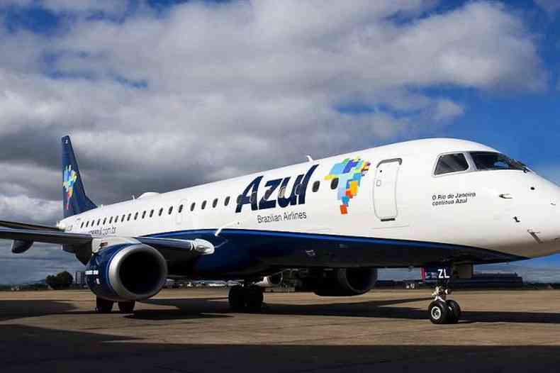 Avião da companhia Azul Linhas Aéreas