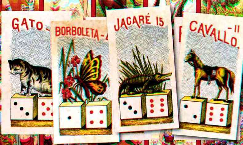 cartas semelhantes s do baralho trazem desenho e nome dos animais gato, borboleta, jacar e cavalo 