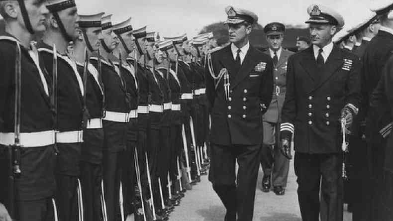 Philip teve uma carreira de destaque na Marinha - que acabou sendo interrompida de forma precoce(foto: Getty Images)