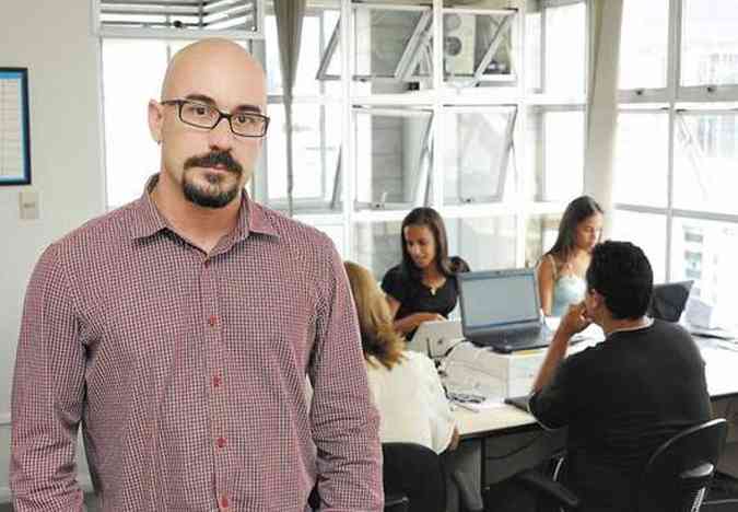 Felipe Horta contratou 12 pessoas,mas afirma que ainda existem vagas abertas difceis de serem preenchidas(foto: (Gladyston Rodrigues/EM/D.A Press))