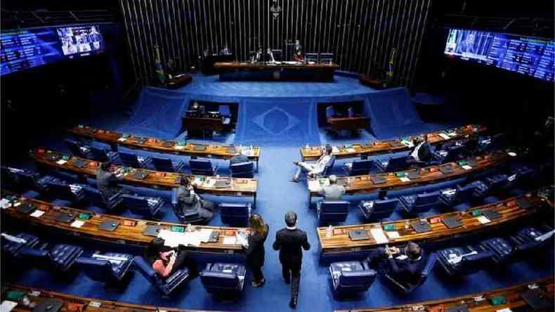 Dos 81 parlamentares em exerccio no Senado, apenas 12 so mulheres (menos de 15%)(foto: REUTERS/Adriano Machado)