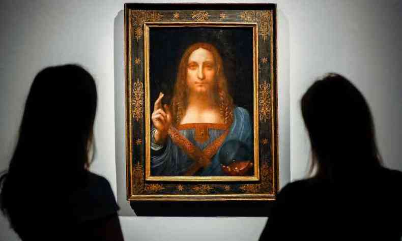 Documentrio francs pe em dvida se Leonardo Da Vinci pintou o quadro Salvator Mundi(foto: Francois Guillot/AFP)