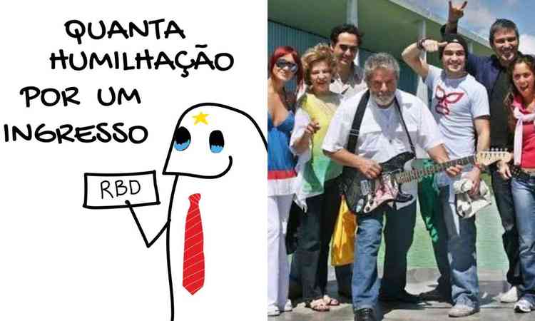 RBD ingressos esgotados memes 