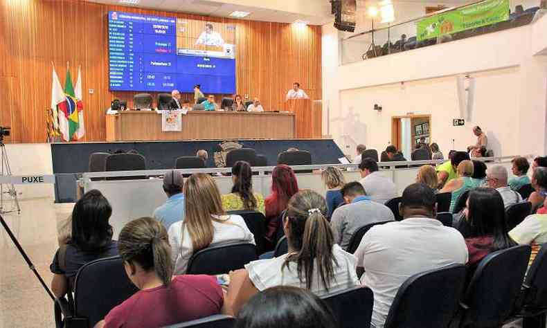 Por 10 a 6, vereadores decidiram por rejeitar uma audincia pblica para tratar da reforma(foto: Divulgao/Cmara Municipal de Sete Lagoas)