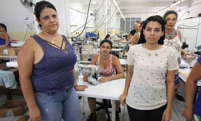 (foto: Com emprego novo, Daniela, Viviane e Jéssica torcem para que a fábrica consolide expansão que gerou onda de contratação) (foto: Com emprego novo, Daniela, Viviane e Jéssica torcem para que a fábrica consolide expansão que gerou onda de contratação)