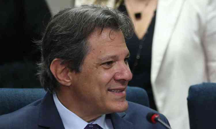 O ministro da Fazenda, Fernando Haddad