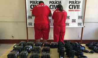 Casal foi preso na ltima sexta-feira no Bairro Camargos(foto: Polcia Civil /Divulgao)