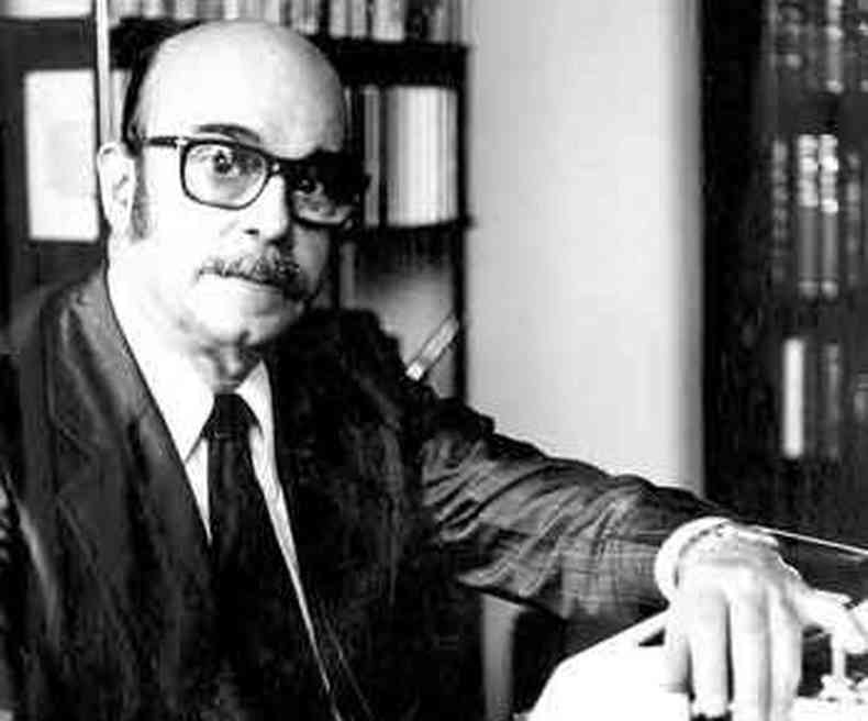 O escritor Murilo Rubio (1916-1991), precursor da literatura fantstica no Brasil, em registro de 1978 (foto: Arquivo Estado de Minas)