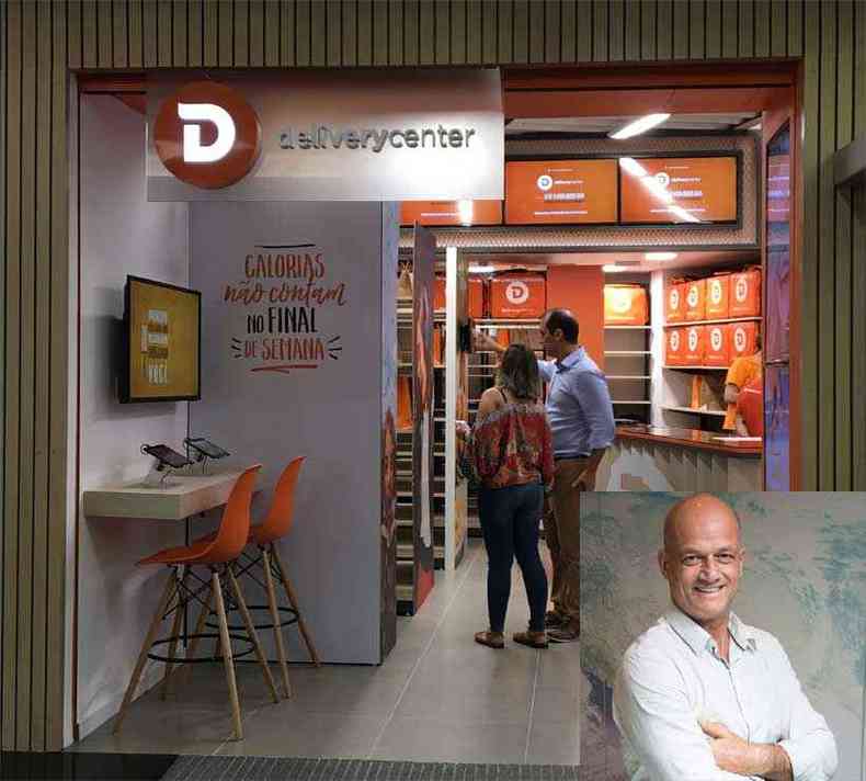 O Delivery Center, idealizado por Andreas Blazoudakis (foto acima), deve faturar R$ 4 milhes em dezembro, e espera adicionar mais shoppings em 2019(foto: fotos: DIVULGAO Divulgao )