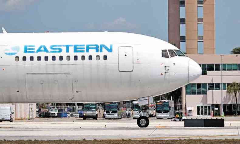 Eastern Airlines voar na rota Brasil/Estados Unidos com o Boeing 767-300ER, com 236 assentos em duas classes: econmica e econmica premium(foto: Joe Raedle/Getty Images/AFP 03/4/20)