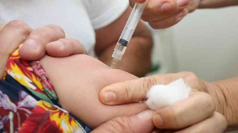 Vacinao de sarampo em SP, em 2019.