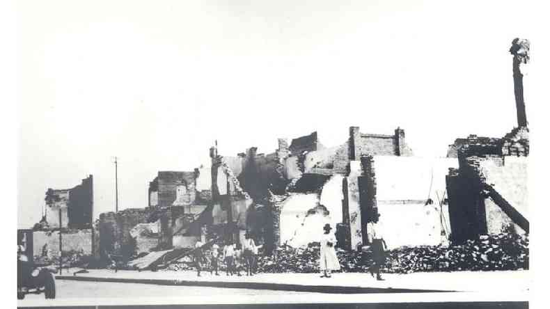 Greenwood depois da destruio(foto: Divulgao/Oklahoma Historical Society)