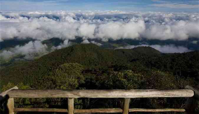  Vista geral do Terreiro no Parque Nacional do Capara(foto: Bruno Magalhes/Nitro)