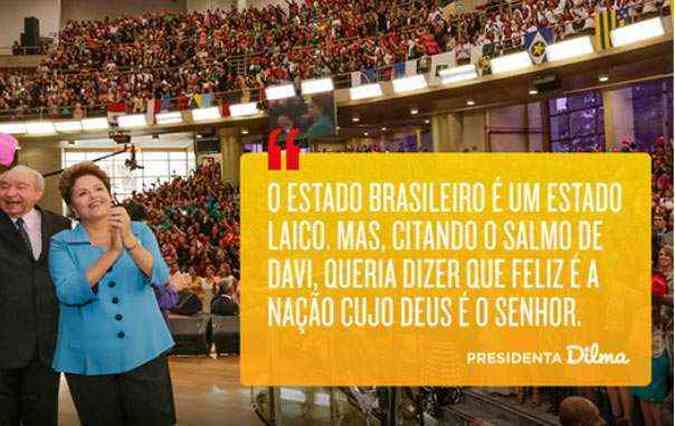 Na pgina da presidente no facebook, assessoria de Dilma postou a foto do encontro e o Salmo de David(foto: Reproduo/Facebook)