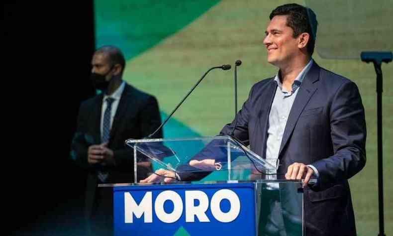 Sergio Moro em um palco