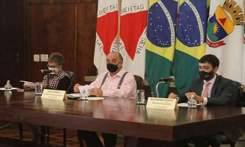 Autorizao para obras foi assinada pelos prefeitos de Contagem, Marlia Campos, e de BH, Fuad Noman, e pelo presidente da Copasa, Guilheme Duarte