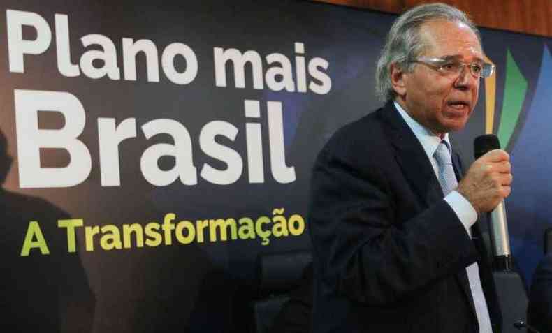 O ministro da Economia, Paulo Guedes, apresentou ontem o Plano Mais Brasil ao Congresso (foto: Fbio Rodrigues Pozzebom/Agncia Brasil )