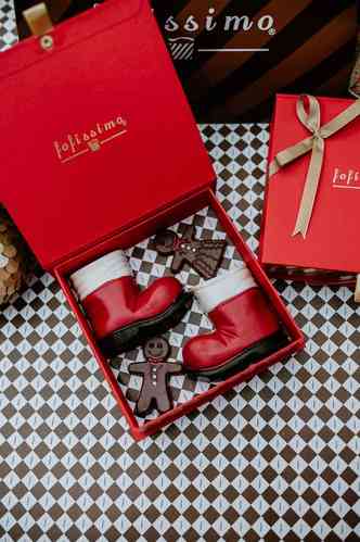 Botinhas do Papai Noel de chocolate (Fofssimo)(foto: Florence Zyad/Divulgao )