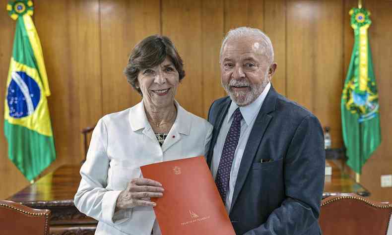 Catherine Colonna e Lula