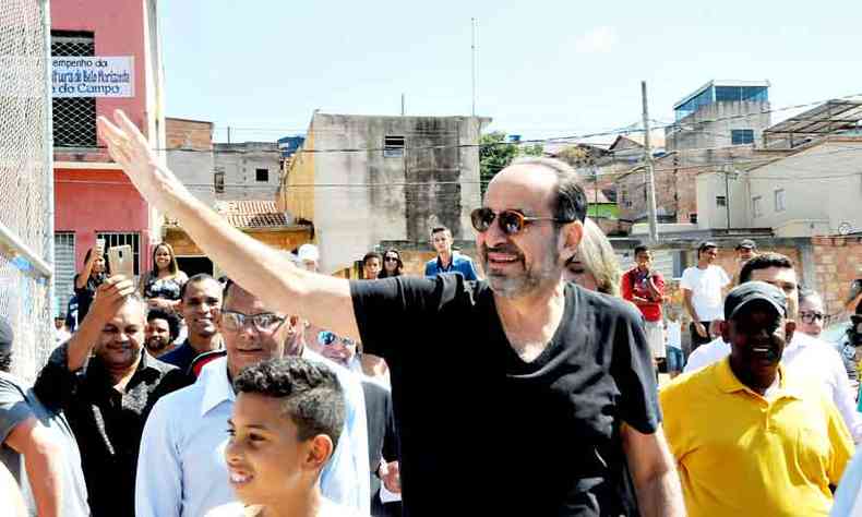 Alexandre Kalil tem maior vantagem entre os homens e os eleitores catlicos(foto: Paulo Filgueiras/EM/D.A Press - 24/8/19)