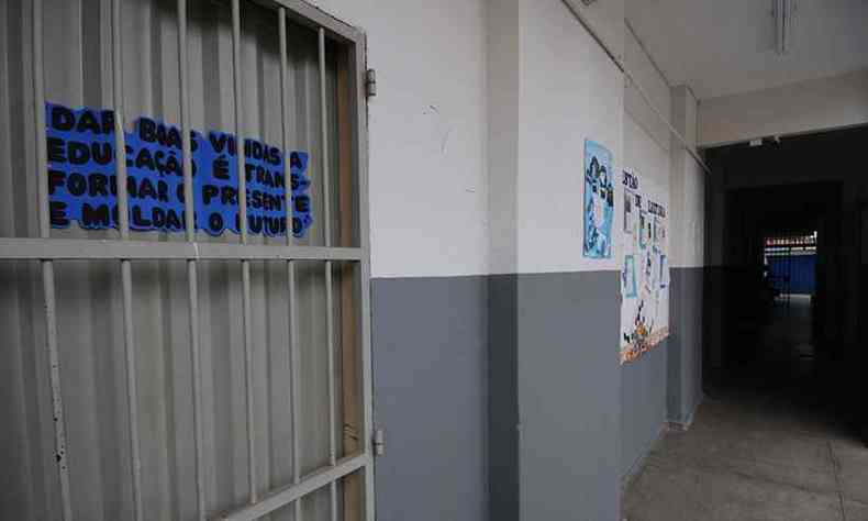 Escola Estadual Amlia de Castro Monteiro, no Bairro Horto, em Belo Horizonte(foto: Leandro Couri/EM/D.A Press)