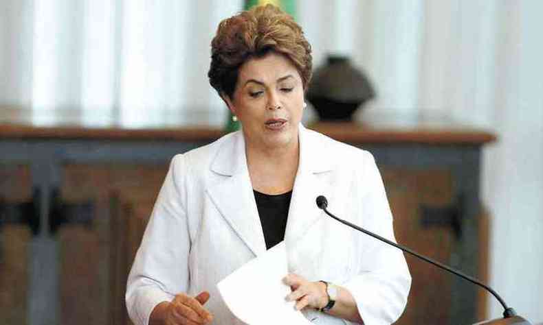 ltimo pronunciamento de Dilma Rousseff foi feito no dia 16, quando props plebiscito aos senadores para tentar salvar o seu mandato(foto: WILSON DIAS/AGNCIA BRASIL 16/8/16)