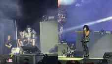 Kiss interrompe show depois de baixista passar mal
