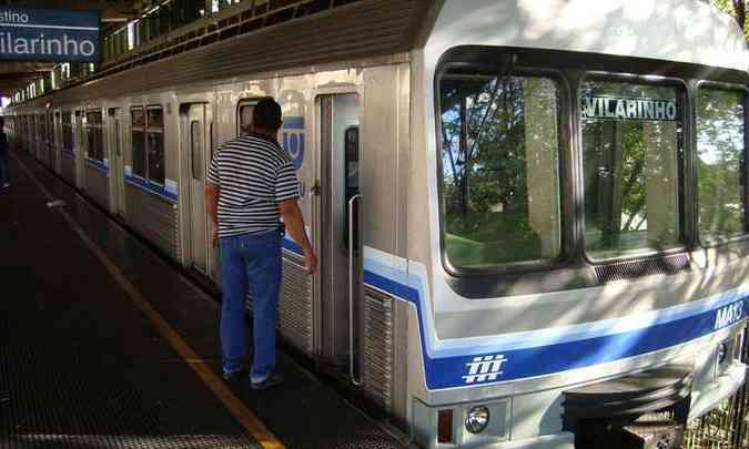 Metro de BH dever funcionar com pelo menos 50% da capacidade durante greve nesta sexta-feira(foto: Emerson Campos/Portal Uai/D A Press)