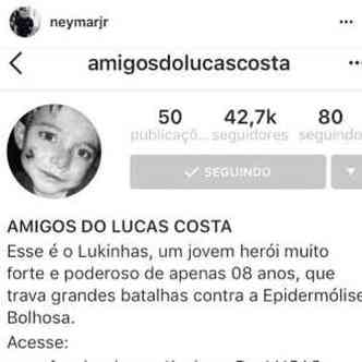 Neymar apoiou a iniciativa(foto: Reproduo/Instagram)