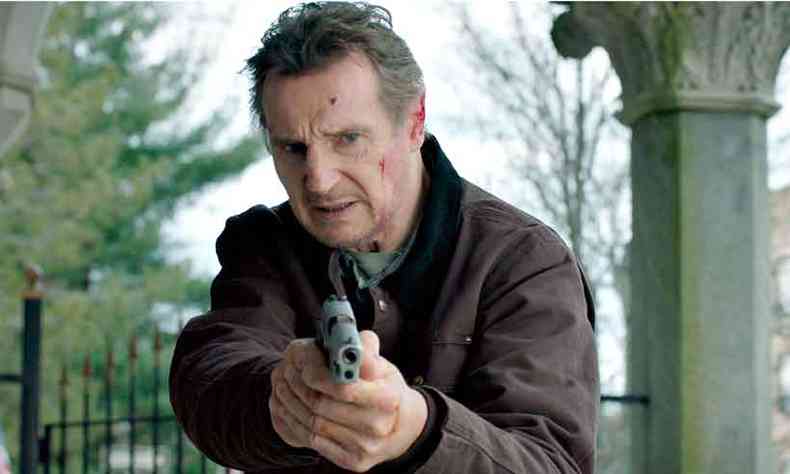 Em Legado explosivo, Liam Neeson  um ladro que quer acertar suas contas com a Justia, mas esbarra em policiais desonestos (foto: IMAGEM/CALIFRNIA/DIVULGAO)
