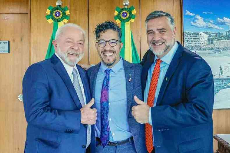 Presidente Lula, Paulo Pimenta e Jean Wyllys