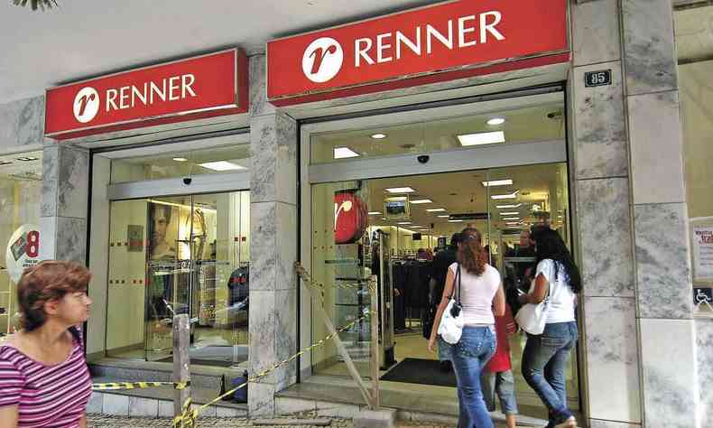 Fachada de loja Renner no Centro de Belo Horizonte