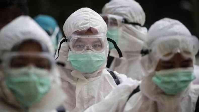 Os profissionais de sade da Indonsia comearam a ser vacinados com a CoronaVac em janeiro(foto: EPA)