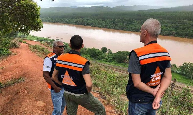 Defesa Civil monitora efeitos das chuvas em Minas Gerais(foto: Defesa Civil-MG/Divulgaçao) Defesa Civil de Minas Gerais