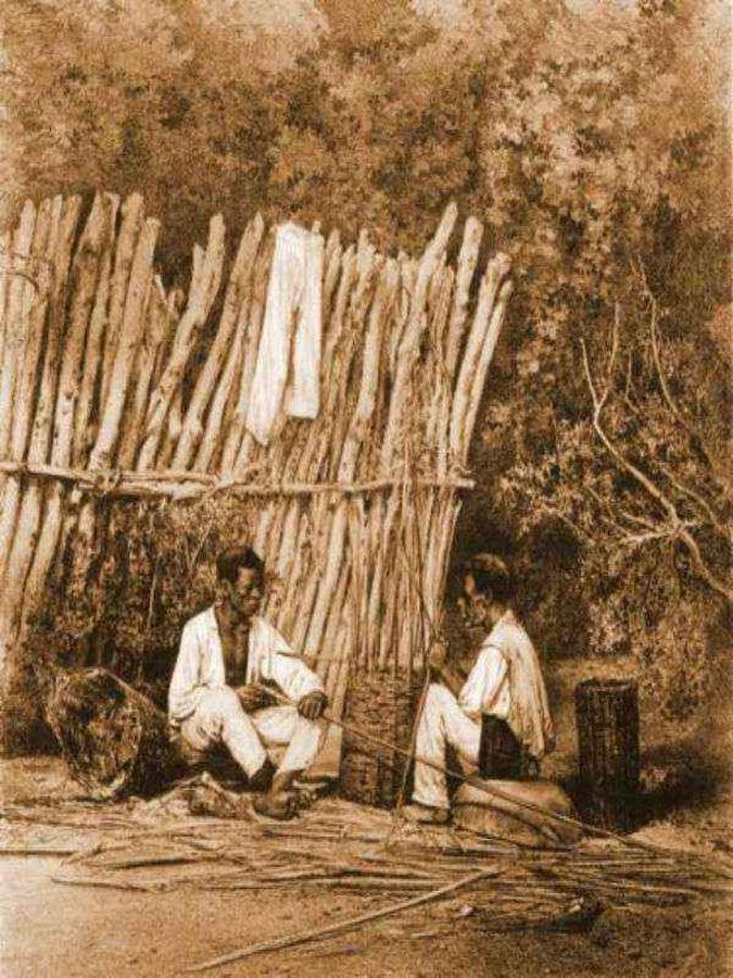 Fabricantes de balaios. A Balaiada foi uma revolta popular contra os grandes proprietários de terras do Maranhão.(foto: Internet) Fabricantes de balaios. A Balaiada foi uma revolta popular contra os grandes proprietários de terras do Maranhão.(foto: Internet)