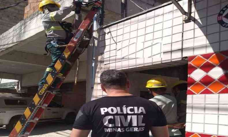 Vrios estabelecimentos comerciais foram flagrados em Belo Horizonte e Contagem por burlar medio de energia 